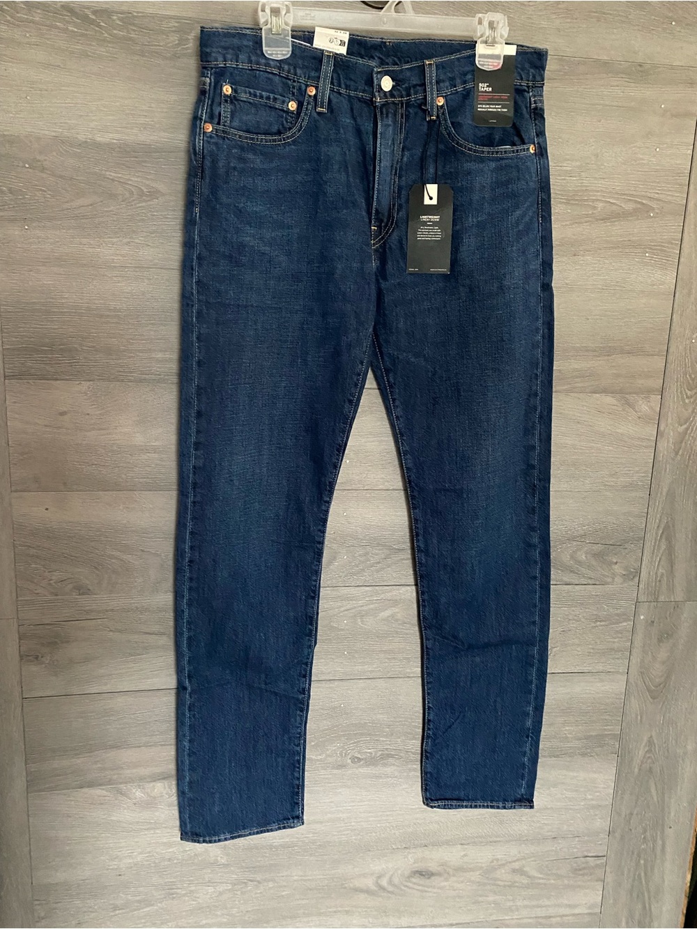Levi’s 32x34 Premium 502 Taper Linen+ Denim Jeans NWT